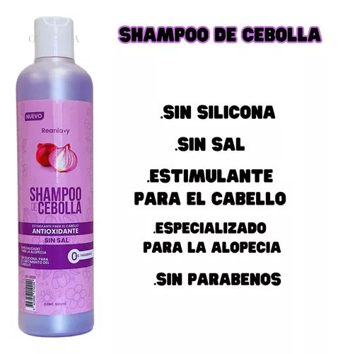 Shampoo De Cebolla Alopecia Crecimiento