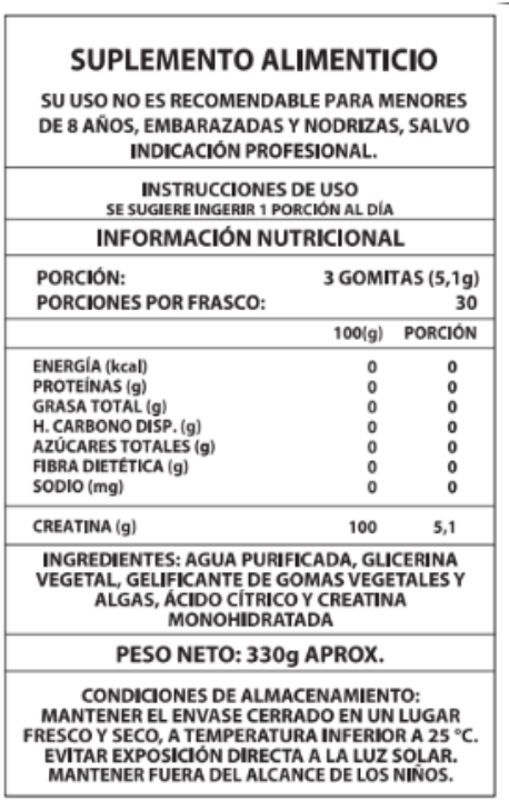 GOMITAS CREATINA - 90 UNID