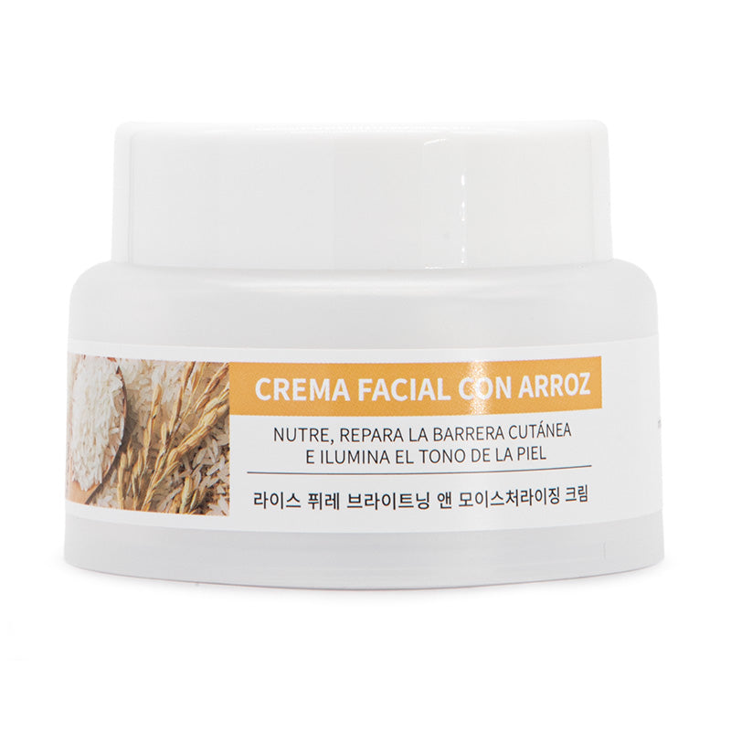 Crema Facial con Arroz