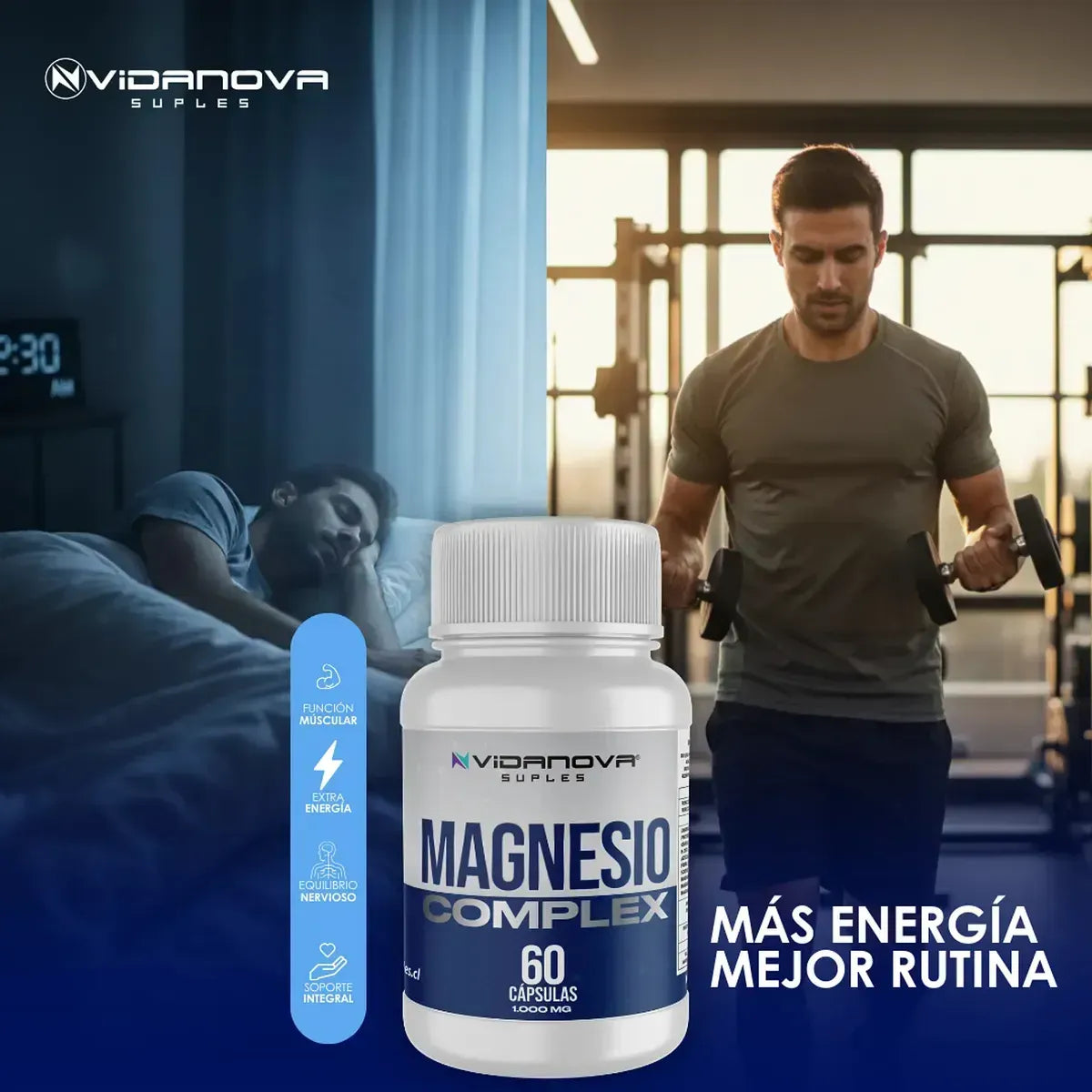 VERANO MAGNESIO COMPLEX 1000MG 60CAPS