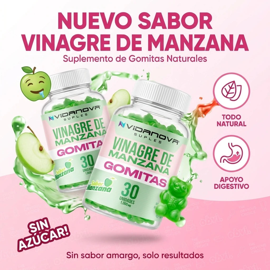 GOMITAS VINAGRE DE MANZANA 1000MG