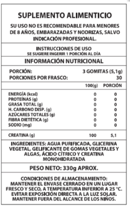 GOMITAS CREATINA - 90 UNID
